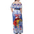 Personalized Puerto Rico Christmas Off Shoulder Maxi Dress Coqui With Red Maga Flower - Wonder Print Shop