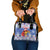 Personalized Puerto Rico Christmas Shoulder Handbag Coqui With Red Maga Flower