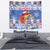 Personalized Puerto Rico Christmas Tapestry Coqui With Red Maga Flower - Wonder Print Shop