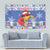 Personalized Puerto Rico Christmas Tapestry Coqui With Red Maga Flower - Wonder Print Shop