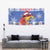 Personalized Puerto Rico Christmas Tapestry Coqui With Red Maga Flower - Wonder Print Shop
