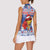 Personalized Puerto Rico Christmas Women Sleeveless Polo Shirt Coqui With Red Maga Flower - Wonder Print Shop