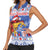 Personalized Puerto Rico Christmas Women Sleeveless Polo Shirt Coqui With Red Maga Flower - Wonder Print Shop