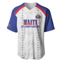Custom Haiti Football Baseball Jersey Les Grenadiers Veve Haitian Vodou White Version - Wonder Print Shop