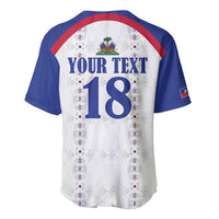 Custom Haiti Football Baseball Jersey Les Grenadiers Veve Haitian Vodou White Version - Wonder Print Shop