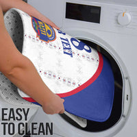 Custom Haiti Football Bathroom Set Les Grenadiers Veve Haitian Vodou White Version - Wonder Print Shop