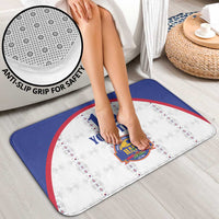 Custom Haiti Football Bathroom Set Les Grenadiers Veve Haitian Vodou White Version - Wonder Print Shop