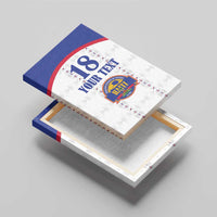 Custom Haiti Football Canvas Wall Art Les Grenadiers Veve Haitian Vodou White Version - Wonder Print Shop