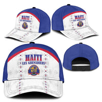 Haiti Football Classic Cap Les Grenadiers Veve Haitian Vodou White Version - Wonder Print Shop