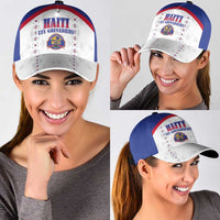 Haiti Football Classic Cap Les Grenadiers Veve Haitian Vodou White Version - Wonder Print Shop