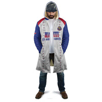 Custom Haiti Football Cloak Les Grenadiers Veve Haitian Vodou White Version - Wonder Print Shop