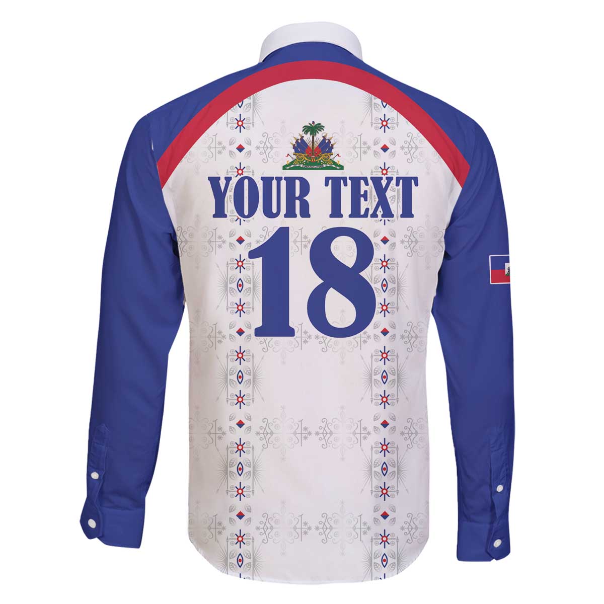 Custom Haiti Football Family Matching Off The Shoulder Long Sleeve Dress and Hawaiian Shirt Les Grenadiers Veve Haitian Vodou White Version - Wonder Print Shop