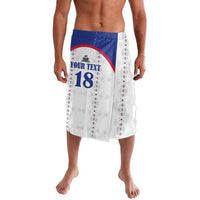 Custom Haiti Football Lavalava Les Grenadiers Veve Haitian Vodou White Version - Wonder Print Shop