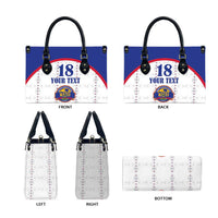 Custom Haiti Football Leather Bag Les Grenadiers Veve Haitian Vodou White Version - Wonder Print Shop