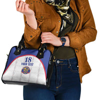 Custom Haiti Football Shoulder Handbag Les Grenadiers Veve Haitian Vodou White Version - Wonder Print Shop