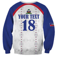 Custom Haiti Football Sweatshirt Les Grenadiers Veve Haitian Vodou White Version - Wonder Print Shop