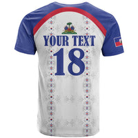 Custom Haiti Football T Shirt Les Grenadiers Veve Haitian Vodou White Version - Wonder Print Shop