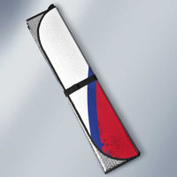 Custom Haiti Football Auto Sun Shade Les Grenadiers Veve Haitian Vodou Red Version - Wonder Print Shop