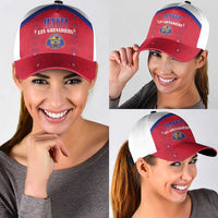 Haiti Football Classic Cap Les Grenadiers Veve Haitian Vodou Red Version - Wonder Print Shop