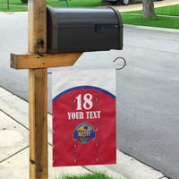 Custom Haiti Football Garden Flag Les Grenadiers Veve Haitian Vodou Red Version - Wonder Print Shop