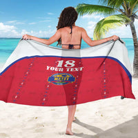 Custom Haiti Football Sarong Les Grenadiers Veve Haitian Vodou Red Version - Wonder Print Shop
