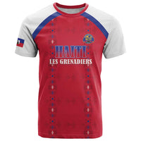 Custom Haiti Football T Shirt Les Grenadiers Veve Haitian Vodou Red Version - Wonder Print Shop