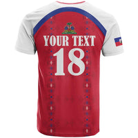 Custom Haiti Football T Shirt Les Grenadiers Veve Haitian Vodou Red Version - Wonder Print Shop
