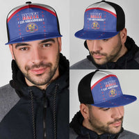Haiti Football Mesh Trucker Cap Les Grenadiers Veve Haitian Vodou Blue Version - Wonder Print Shop