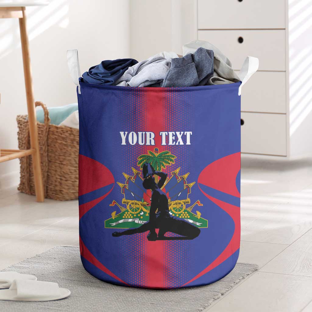 Haiti Pride Personalized Laundry Basket Neg Marron Haitian Heritage - Wonder Print Shop