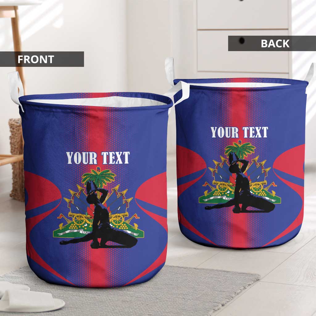 Haiti Pride Personalized Laundry Basket Neg Marron Haitian Heritage - Wonder Print Shop