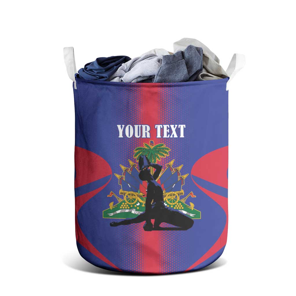 Haiti Pride Personalized Laundry Basket Neg Marron Haitian Heritage - Wonder Print Shop