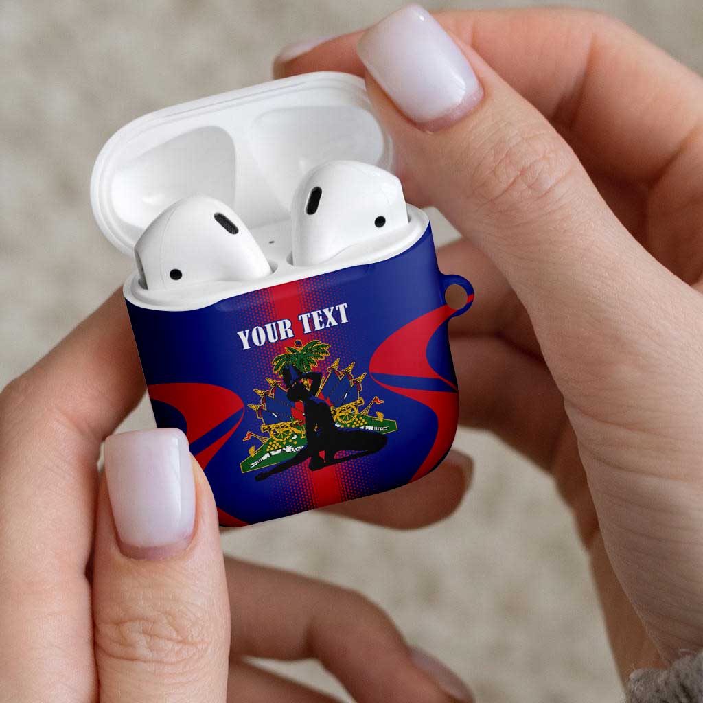 Haiti Pride Personalized AirPods Case Neg Marron Haitian Heritage - Wonder Print Shop