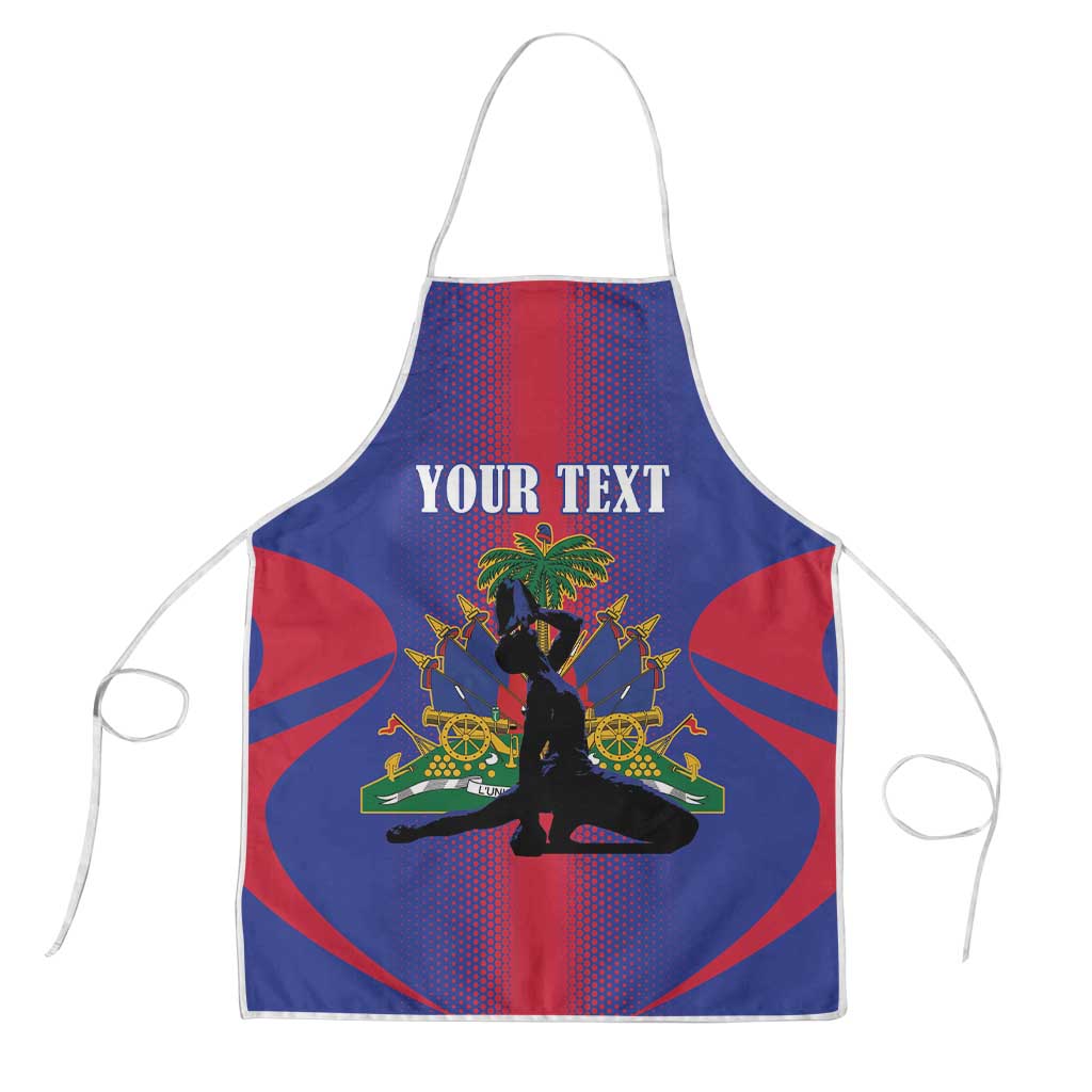 Haiti Pride Personalized Apron Neg Marron Haitian Heritage - Wonder Print Shop