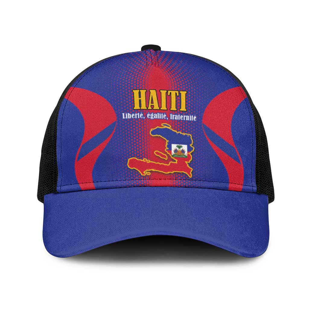 Haiti Pride Baseball Net Cap Neg Marron Haitian Heritage - Wonder Print Shop