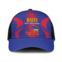 Haiti Pride Baseball Net Cap Neg Marron Haitian Heritage - Wonder Print Shop