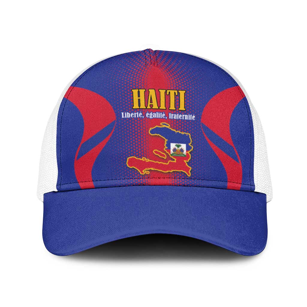 Haiti Pride Baseball Net Cap Neg Marron Haitian Heritage - Wonder Print Shop