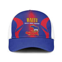 Haiti Pride Baseball Net Cap Neg Marron Haitian Heritage - Wonder Print Shop