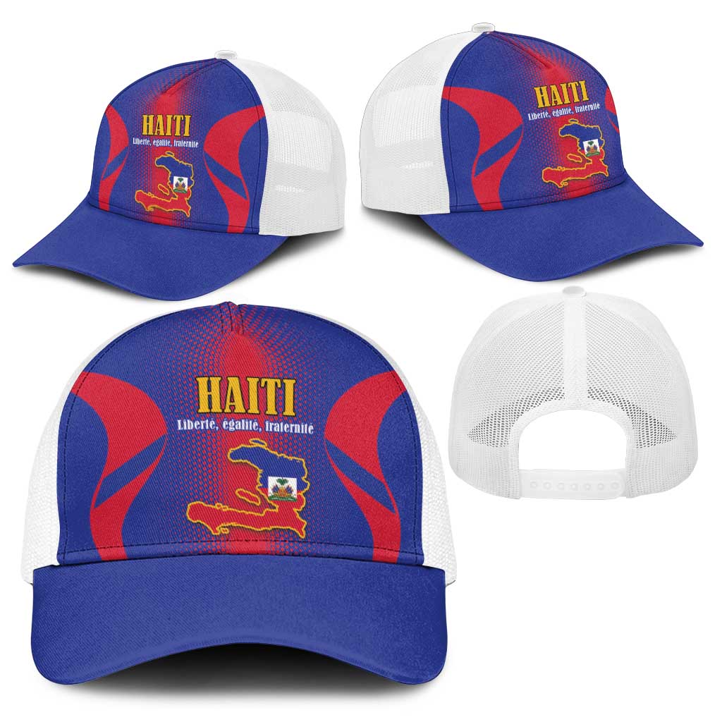 Haiti Pride Baseball Net Cap Neg Marron Haitian Heritage - Wonder Print Shop