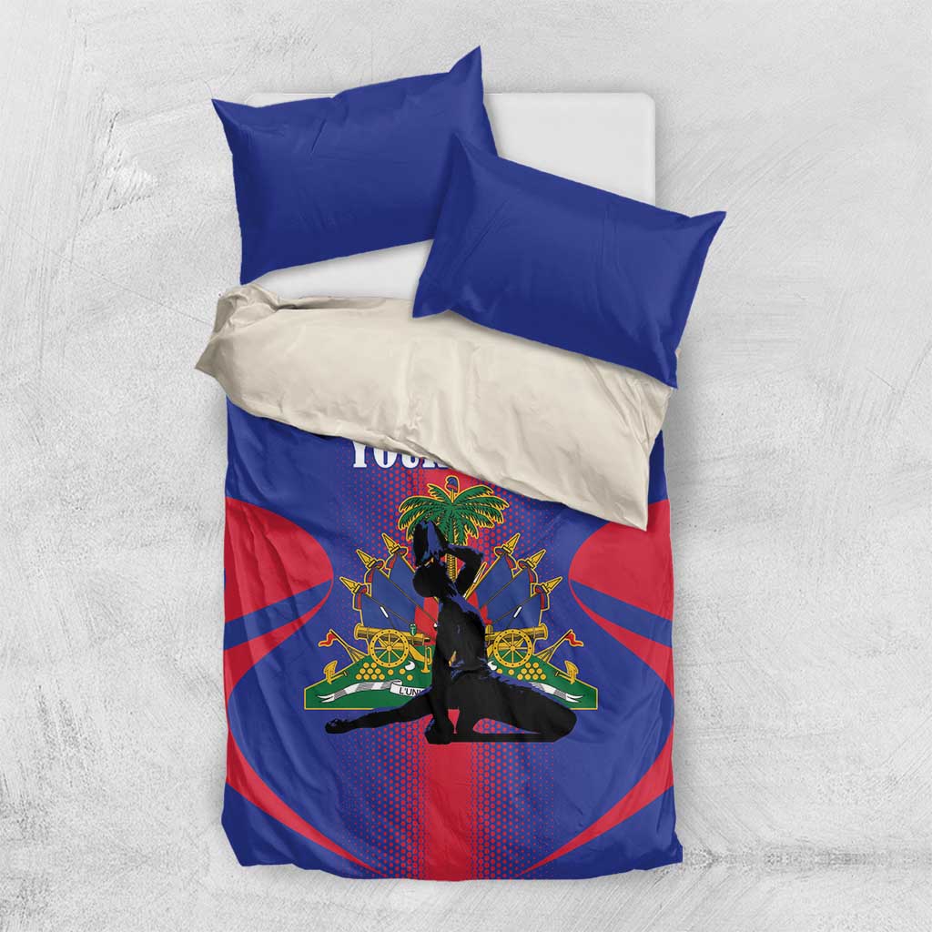 Haiti Pride Personalized Bedding Set Neg Marron Haitian Heritage - Wonder Print Shop