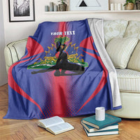 Haiti Pride Personalized Blanket Neg Marron Haitian Heritage - Wonder Print Shop