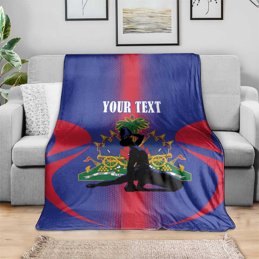 Haiti Pride Personalized Blanket Neg Marron Haitian Heritage - Wonder Print Shop