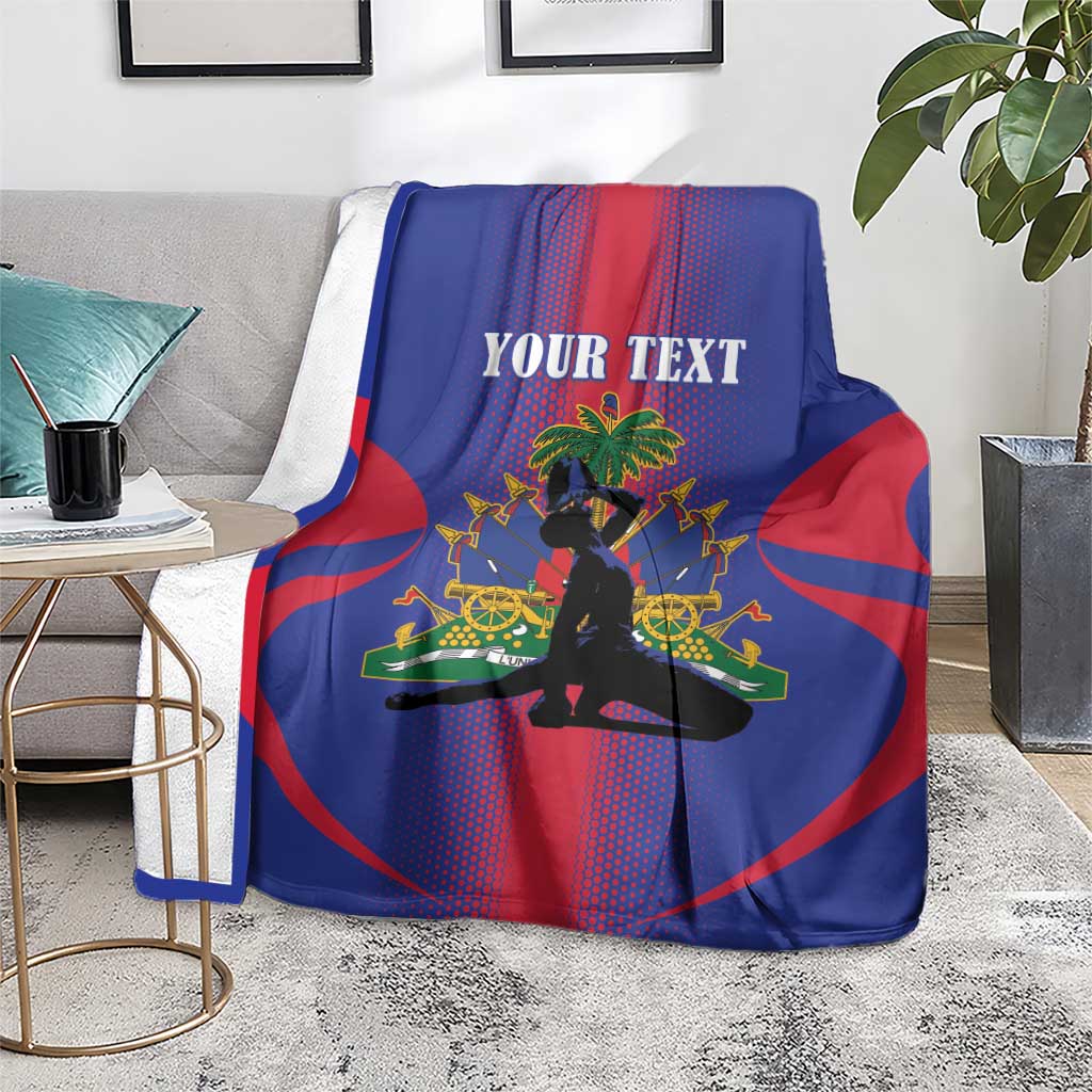 Haiti Pride Personalized Blanket Neg Marron Haitian Heritage - Wonder Print Shop