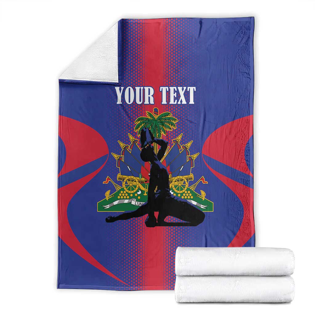 Haiti Pride Personalized Blanket Neg Marron Haitian Heritage - Wonder Print Shop