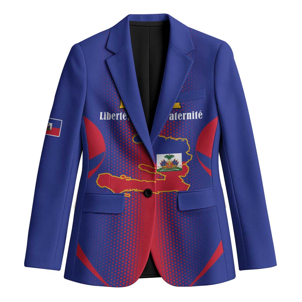 Haiti Pride Personalized Blazer Neg Marron Haitian Heritage - Wonder Print Shop