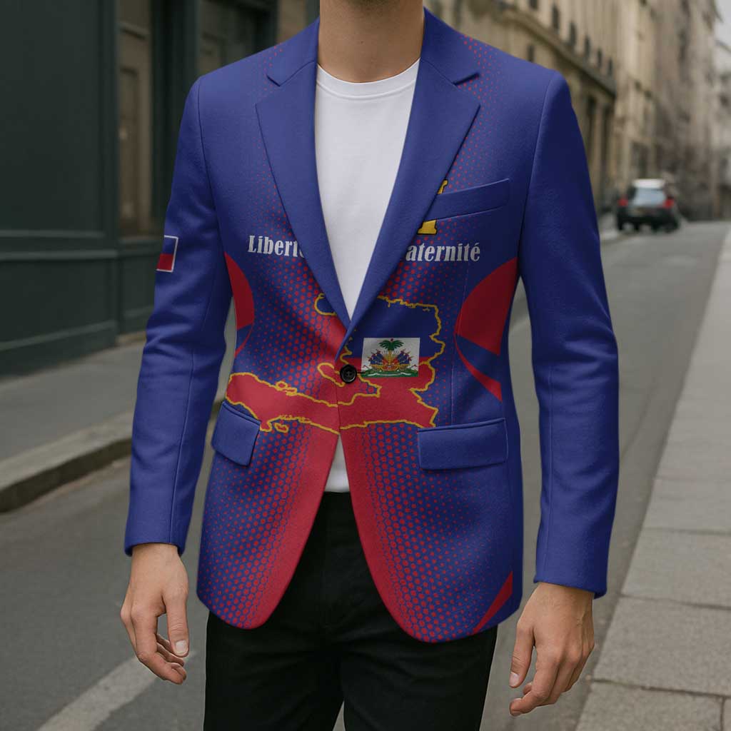 Haiti Pride Personalized Blazer Neg Marron Haitian Heritage - Wonder Print Shop