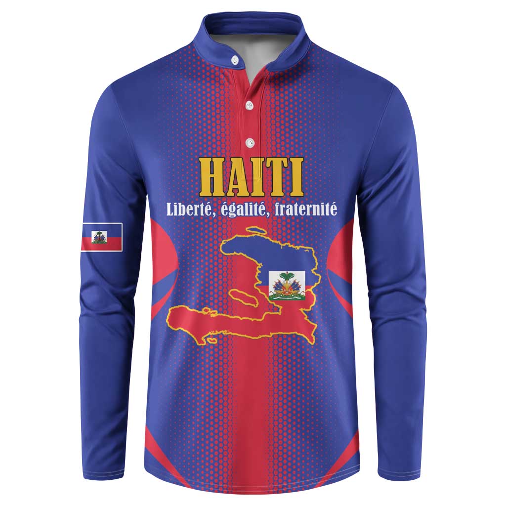 Haiti Pride Personalized Button Sweatshirt Neg Marron Haitian Heritage - Wonder Print Shop