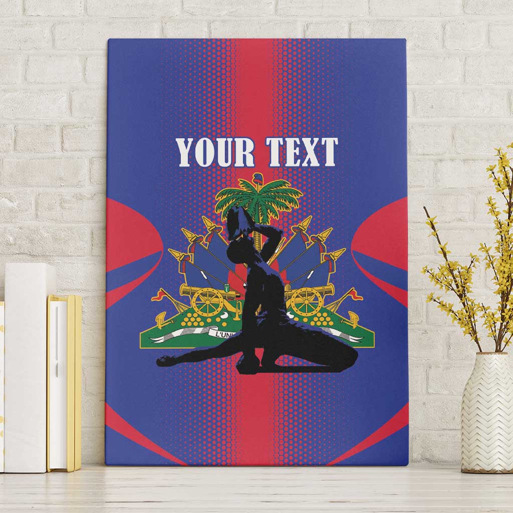 Haiti Pride Personalized Canvas Wall Art Neg Marron Haitian Heritage - Wonder Print Shop