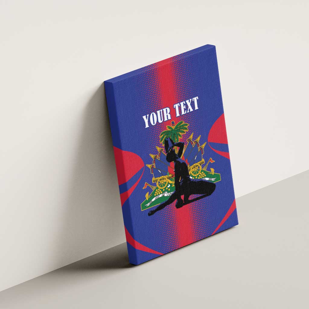 Haiti Pride Personalized Canvas Wall Art Neg Marron Haitian Heritage - Wonder Print Shop