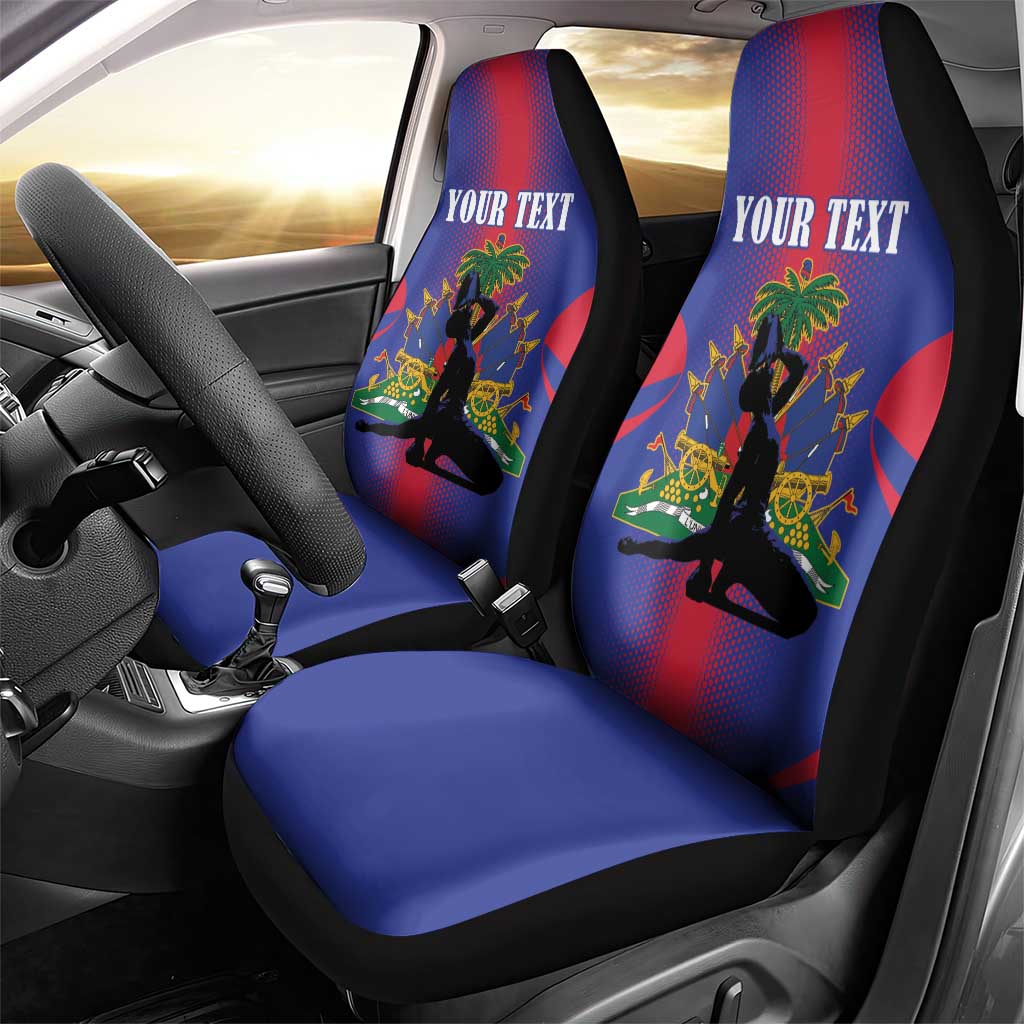 Haiti Pride Personalized Car Seat Cover Neg Marron Haitian Heritage - Wonder Print Shop