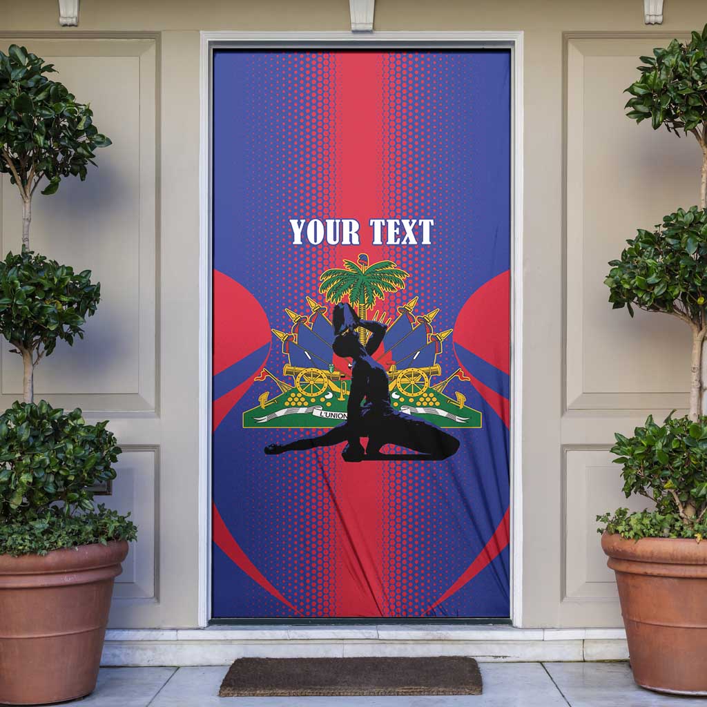 Haiti Pride Personalized Door Cover Neg Marron Haitian Heritage - Wonder Print Shop